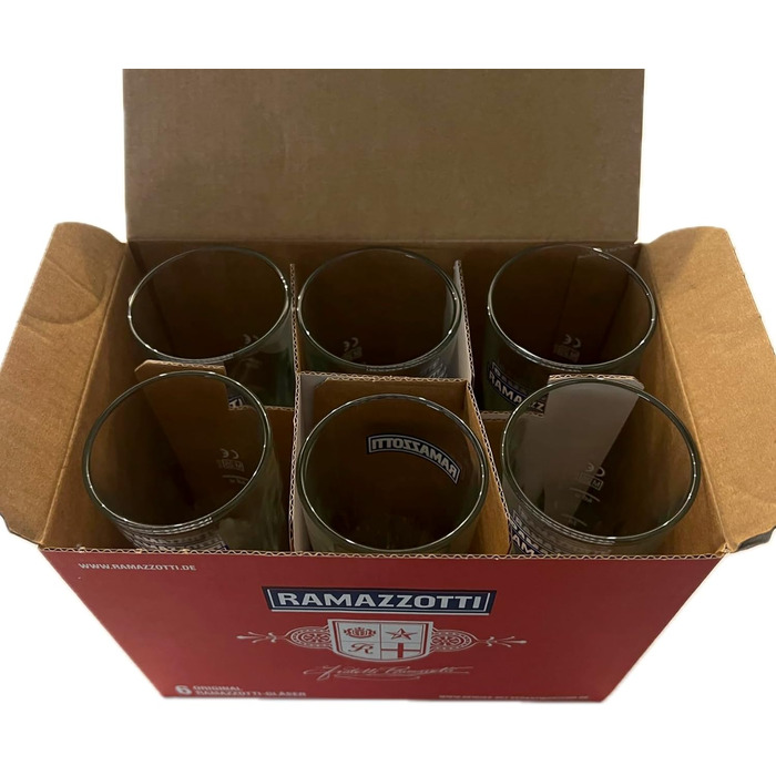 Набір склянок Ramazzotti Rastal 6 шт, 2/4cl, мірні