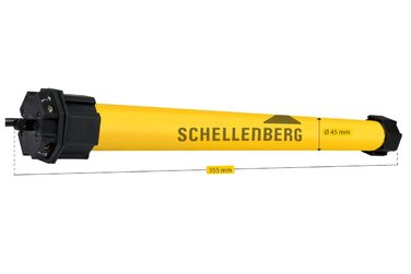 Schellenberg MAXI 15 Nm – електричний ролетний двигун для 60 мм вала, механічне налаштування кінцевих положень, до 6,2 м², комплект із настінним кріпленням