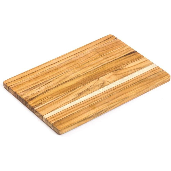 Дерев'яна дошка для нарізання Teakhaus Essential з тика, 30,5x20x1,4 см, FSC, мінімалістичний дизайн, кухонна дошка для чистого нарізання