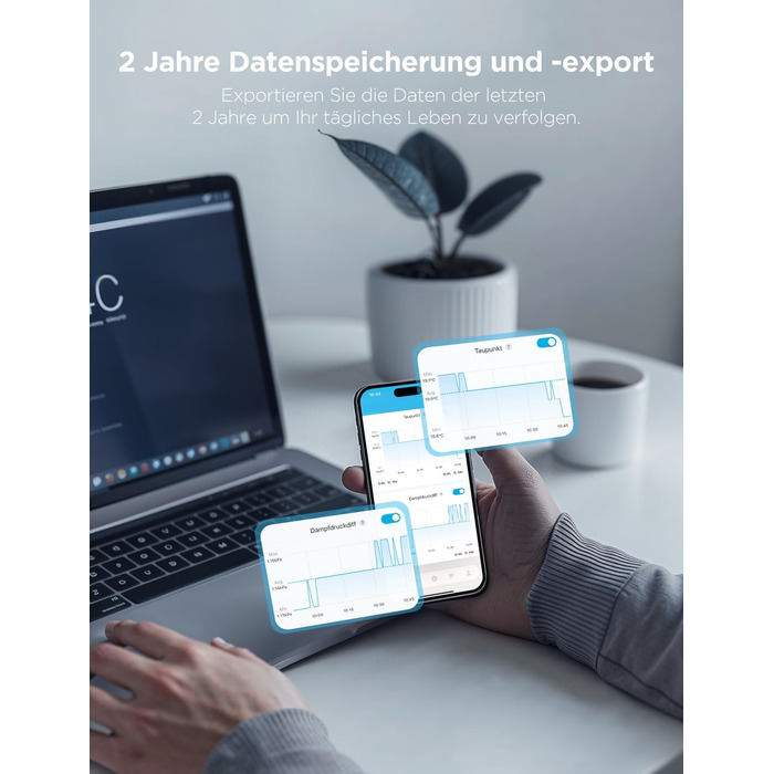 Govee цифровий термометр-гігрометр з LCD, з APP, тривога, для теплиці, винного погребу, 3 шт