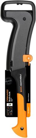 Мачете Fiskars WoodXpert XA3 50,5 см, антипригарне покриття, загартована сталева лезо, скловолоконна ручка, з чохлом, чорний/помаранчевий