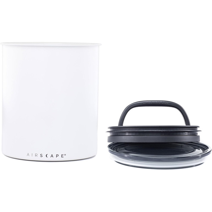 Банка для кави Airscape 1,1 кг, герметична кришка, біла