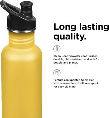 Пляшка для води Klean Kanteen Classic 800 мл, золота, нержавіюча сталь