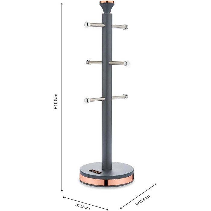Підставка для кухлів Tower Cavaletto з нержавіючої сталі, Marshmallow Pink/рожеве золото