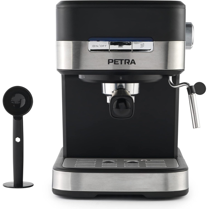 Кавоварка Petra Barista Pro 1,5 л, ріжкова з капучинатором, для еспресо і капучино, 15 бар, 850 Вт