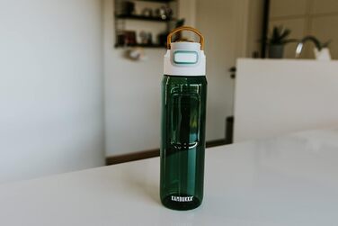 Пляшка для води Kambukka ELTON 1000 мл, оливкова, ударостійка, герметична, не вбирає запахи, з мірною шкалою, підходить для посудомийки