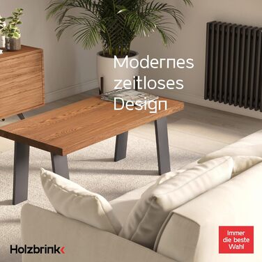 Ніжка столу HOLZBRINK металева біла трапеція 60/80x72см