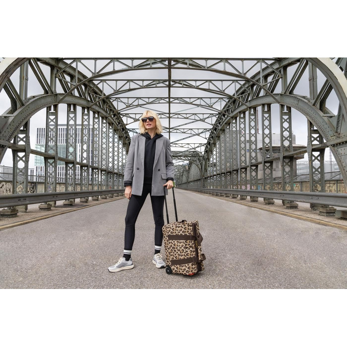 Дорожня сумка на колесах Reisenthel Allrounder Trolley Leo Macchiato, телескопічна ручка, для подорожей, роботи, відпочинку