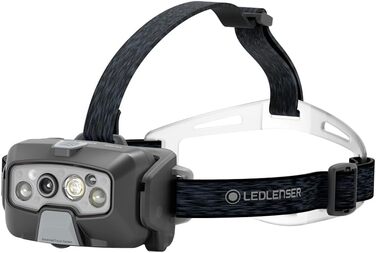 Налобний ліхтар Ledlenser HF8R Core, 1600 люмен, LED, акумуляторний, водонепроникний IP68, з червоним світлом, для туризму та аутдору