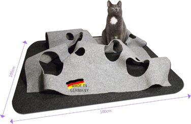 Інтерактивний килим-тунель для котів CatMountain®, іграшка для кошенят та дорослих котів