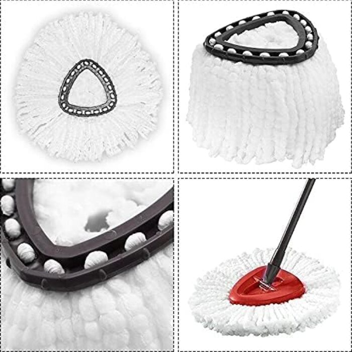 Набір із 12 мікрофібрових насадок для швабри O-Cedar Easy Wring Spin Mop, змінні головки для легкого прибирання