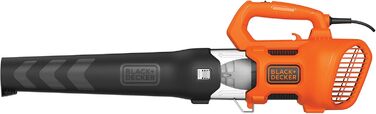Акумуляторний садовий пилосос та повітродув BLACK+DECKER, електроаксіальний, 1850 Вт, швидкість 190 км/год, об'єм 765 м³/год, інтегрований скребок для листя