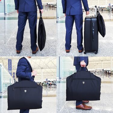 Дорожня сумка-кейс Travando для костюма з відділенням для 15'' ноутбука та плечовим ременем, органайзер для одягу та костюмів, бізнес-кейс для подорожей та авіаперельотів