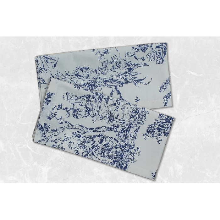 Серветки з бавовни COTTON CRAFT, 12 шт, 100% натуральна бавовна, багаторазові, для сервірування столу, французький стиль, для дому, свят, весни, літа, осені, зими, м'які, поглинаючі, 45,7 см