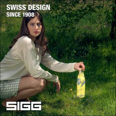 Термос пляшка SIGG Meridian 0.5 л Sumatra, подвійні стінки, нержавіюча сталь, бамбукова кришка, герметична, без BPA і пластику