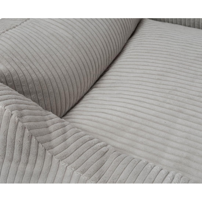 Лежак для собак Knuffelwuff Olivia XL 105x75 см, світло-сірий, знімний та праний чохол, кордовий матеріал, для великих, середніх і малих порід