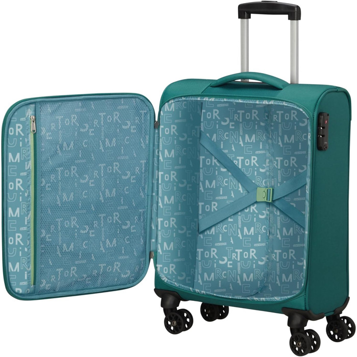 Валіза American Tourister Sea Seeker Spinner XL 80 см 92,5 л зелена, чемодан на 4 колесах для подорожей