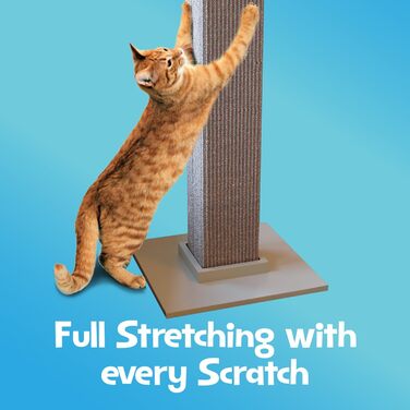 Котячий дряпак SmartCat Pioneer Pet Ultimate, сірий, 81 см