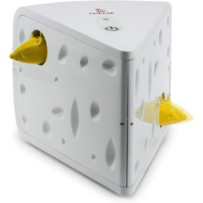Інтерактивна іграшка для котів PetSafe Cheese з таймером, працює на 3 AA батарейках