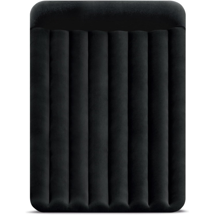 Надувне ліжко Intex Queen Pillow Rest Raised з подушкою, Fiber-Tech, 152x203x42 см, чорне/синє