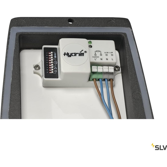 Світлодіодний настінний світильник SLV MERIDIAN BOX з датчиком руху для зовнішнього освітлення фасаду, входу, саду, тераси, E27, 25 Вт макс