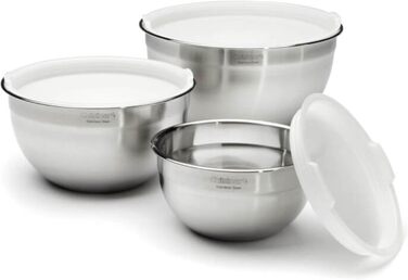 Миски для змішування Cuisinart з нержавіючої сталі з кришками
