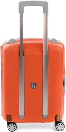 Валіза Roncato Light 55 см, 41 л, чорна/папая, легка дорожня пластикова