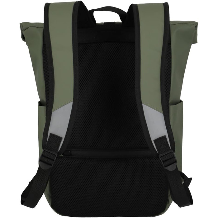 Рюкзак Travelite BASICS Rolltop 19 л, водонепроникний, велосипедний, з відбивачами, оливковий, 48 см