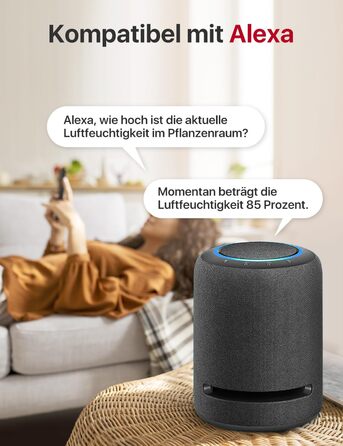 Wi-Fi гігрометр-термометр X-Sense SBS50 для дому, контроль температури і вологості через додаток, 4 сенсори, база, сумісний з Alexa, передача даних, до 500 м