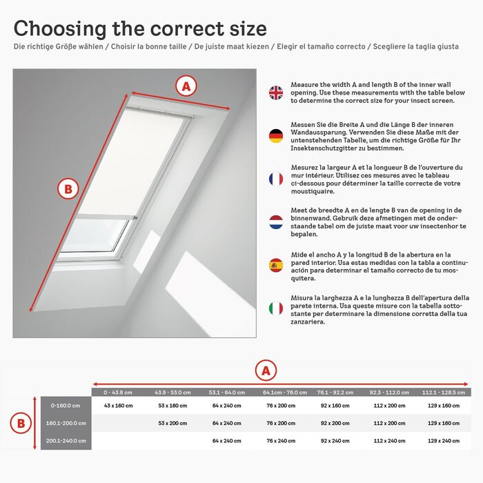 VELUX оригінальна рулонна москітна сітка з алюмінію, чорна, для мансардних вікон 923-1120 мм × 0-2000 мм, стійка до погодних умов