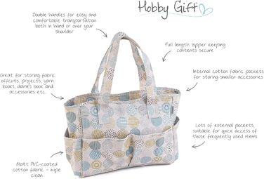 Творча сумка для рукоділля Hobby Gift, бавовна, 13x36x31 см