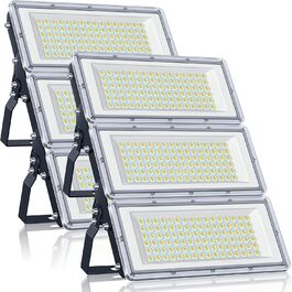 Світлодіодний прожектор YIQIBRO 100W для вулиці, 10000 Лм, IP67, холодне біле світло 6500K, водонепроникний LED ліхтар для саду, гаража, фабрики, спортивного майданчика