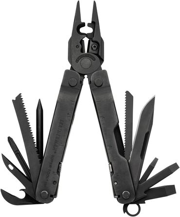 Мультитул Leatherman Super Tool 300, 19-в-1, з міцними плоскогубцями, у чорному кольорі, з чохлом MOLLE, для складних робіт