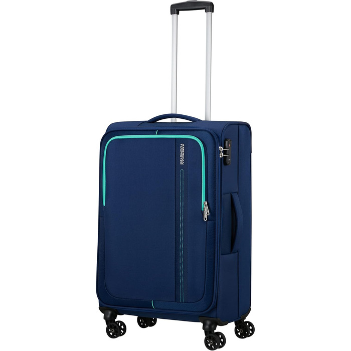 Валіза American Tourister Sea Seeker Spinner XL 80 см 92,5 л синя (Combat Navy), дорожня валіза на колесах