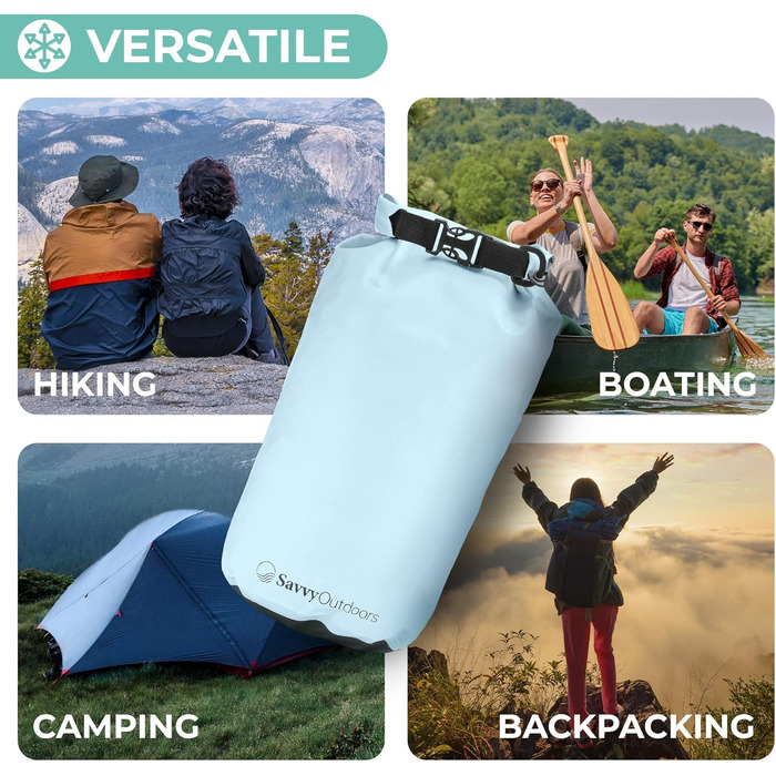 Водонепроникний сухий мішок Drybag 5/10/20/30 л для кемпінгу, пляжу, каякінгу, туризму та човна – захист речей і продуктів