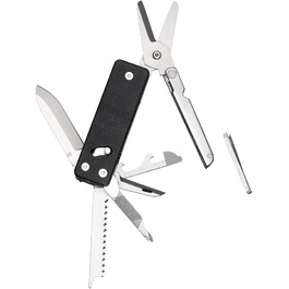 Мультитул ROXON KS2E Elite з великими ножицями, 13 функцій, G10 руків'я, кишенькова кліпса для кемпінгу та екстрених ситуацій