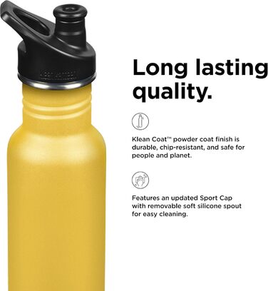 Пляшка для води Klean Kanteen Classic Narrow 532 мл, стара золота, з нержавіючої сталі