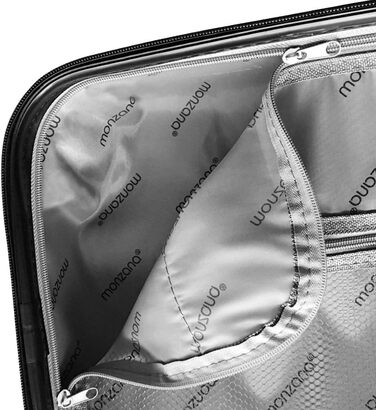 Валіза дорожня MONZANA XL, жорсткий корпус, метелик, ABS+PC, алюмінієва телескопічна ручка, подвійні гумові колеса