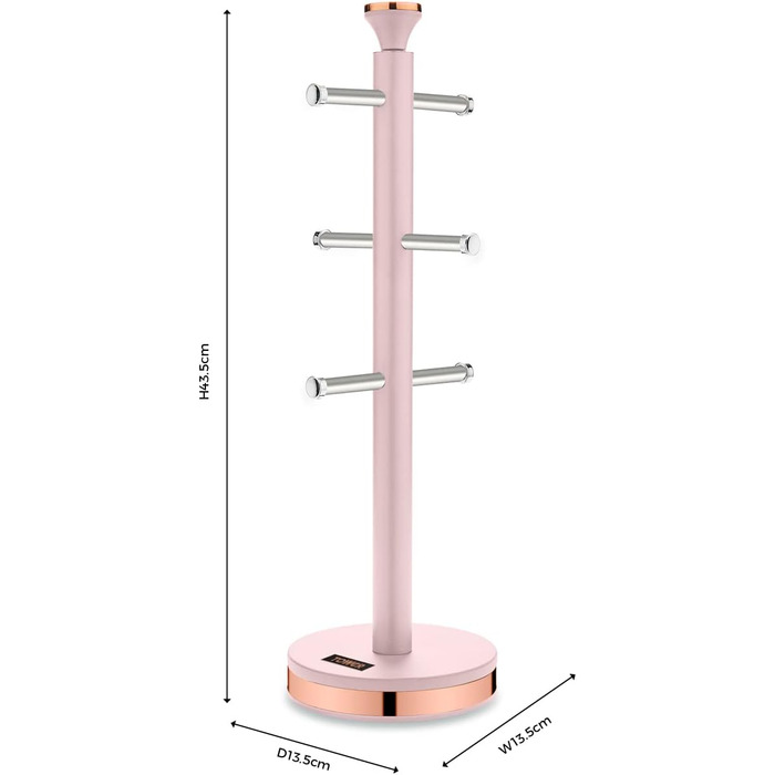 Підставка для чашок Tower Cavaletto з нержавіючої сталі, Marshmallow Pink і рожеве золото