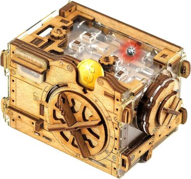 3D головоломка iDventure Amazeing Safe – дерев'яна скринька-скарбничка, сейф-лабіринт, подарункова квест-скриня для грошей, escape room для дорослих, чоловічий подарунок