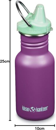 Пляшка для води Klean Kanteen Classic Narrow 355 мл, нержавіюча сталь, колір Блискучий виноград