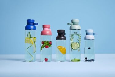Пляшки для води Mepal Vita, набір 2 шт, 500/900 мл, міцні, герметичні, BPA-free, для спорту, офісу, університету, кольору Nordic Sage