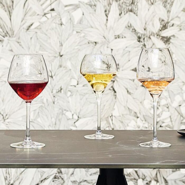 Бокали для вина Chef & Sommelier Open Up 37cl, 6 шт, з кришталю Krysta, посилена упаковка, прозорі, стійкі до пошкоджень