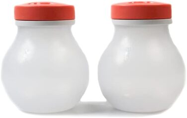Набір Tupperware Allegra для солі та перцю, 200 мл, білий/лососевий, контейнер для спецій