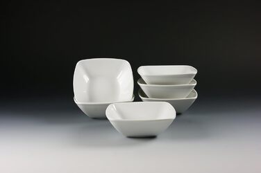 Набір мюслічашок Creatable Victoria, білий, квадратні, 14 см, 6 шт, 400 мл