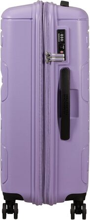 Валіза American Tourister Sunside Spinner L, розширювана, чорна та лавандова, 77 см, 118 л, поліпропілен
