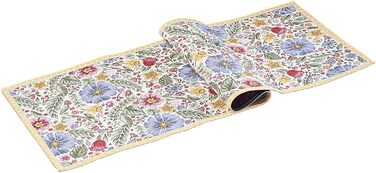 Серветка-скатертина Villeroy & Boch Spring Awakening, гобеленова, великодній декор, квітковий принт, багато кольорів, машинне прання, бавовна/поліестер, 50x150 см