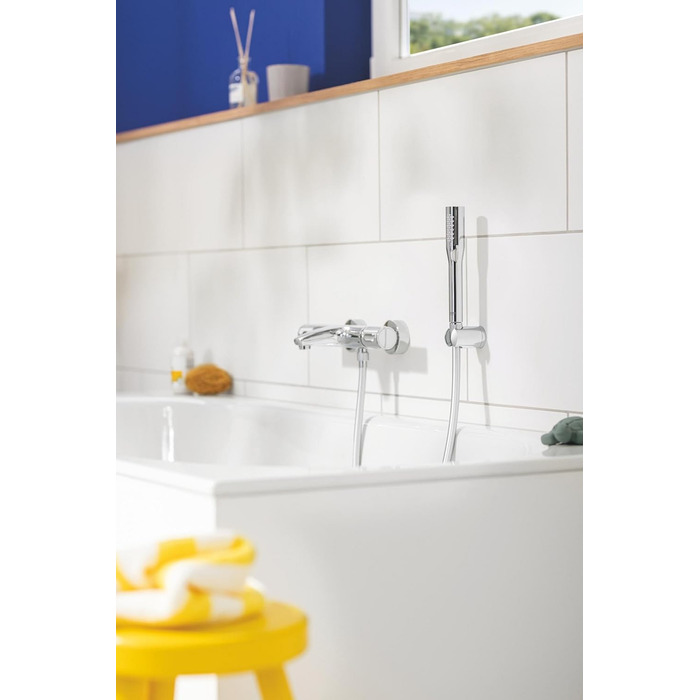 Ручний душ GROHE Vitalio Get 1 режим, антикальк, для проточних водонагрівачів, подвійна стінка, сріблястий