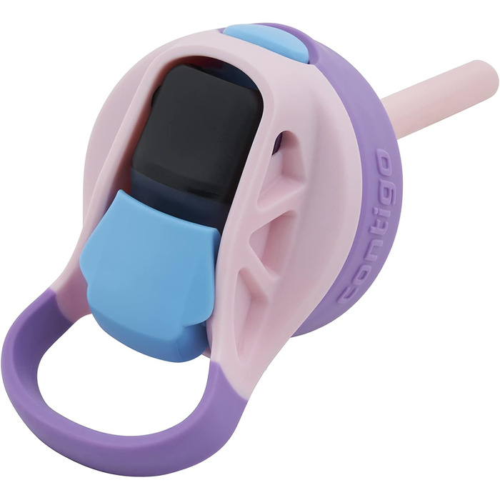 Дитяча пляшка для води Contigo Easy Clean Autospout з трубочкою, BPA-free, 420 мл, пластикова, герметична, легка у догляді, для школи та спорту (Strawberry Shakes)