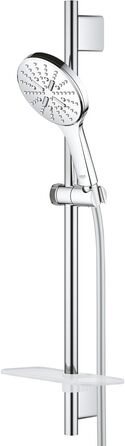 Душова лійка GROHE Vitalio SmartActive 130 Cube, 3 режими, хром, набір 900 мм, круглий